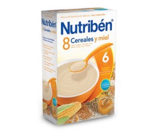 Papillas 8 cereales y miel +6 600 g