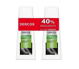 DUPLO Champu Dercos Anticaspa Normal/Grasa 2 x 200 ml
