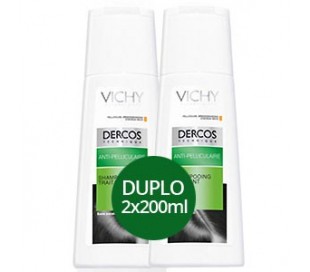 DUPLO Champu Dercos Anticaspa Seca 2 x 200 ml.