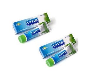 Pack Vitis 2 Pastas Dentífricas Aloe vera sabor menta 150 ml