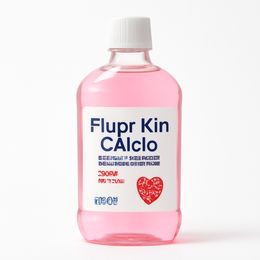 Fluor Kin Calcio Enjuague Bucal Fresa 500 ml
