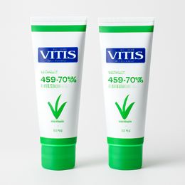 Pack Vitis Pasta Dentífrica Aloe Vera Sabor Menta, 150 ml x 2 uds