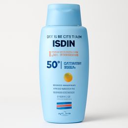 Fotoprotector Isdin Pediatrics SPF-50+ Transparente Wet Skin, 200 ml.