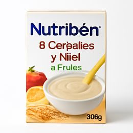 Nutribén 8 Cereales y Miel 4 Frutas, 600 g