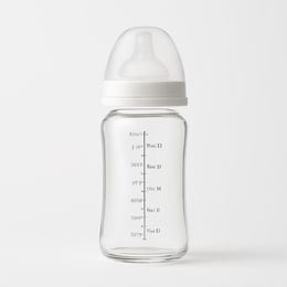 Biberón Vidrio Suavinex Tetina Redonda 3 Posiciones, 240 ml