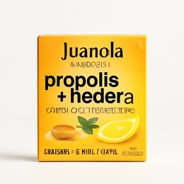 Juanola Pastillas própolis + hedera con miel, zinc y vitamina C con sabor a miel y limón, 24 pastillas