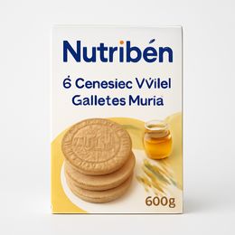 Nutribén 8 Cereales y Miel Galletas María, 600 g