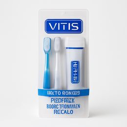 Pack Vitis Cepillo Medio, 2 Unidades + Pasta Dentífrica Regalo