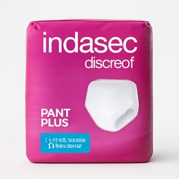 Indasec Discreet Pant Plus Talla Mediana, 12 Unidades